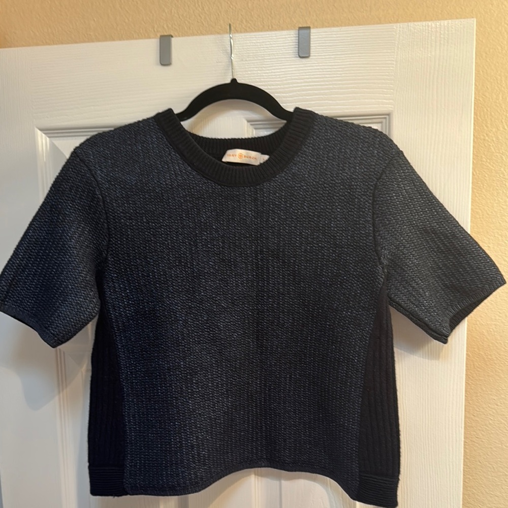 Tory Burch Blue Knit Top
